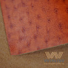 Polyester Faux Automotive Leather Upholstery Fabric Microfiber Ostrich Pattern