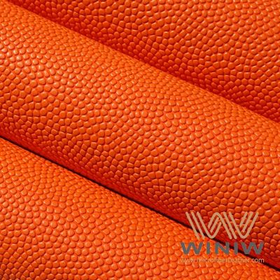 Faux Basketball Football Synthetic Leather Knitted Customized Size