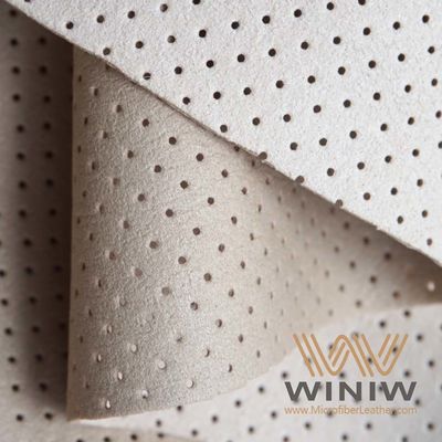 Water / Sweat Absorbing Perforated Synthetic Leather Lining For Shoe