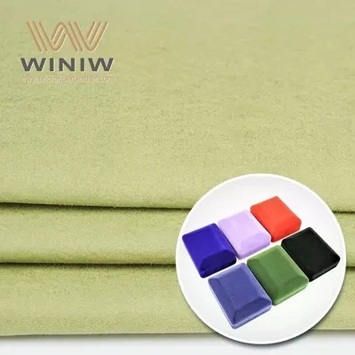 Light-Resistant Micro Suede Leather Fabric Alcantara Textile for Making Display Stands