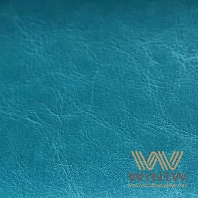 Vintage Blue Faux Leather PU Leather Polyethylene Leather for Labels